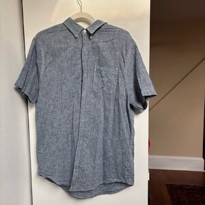 Men's Blue Button-Down Shirt